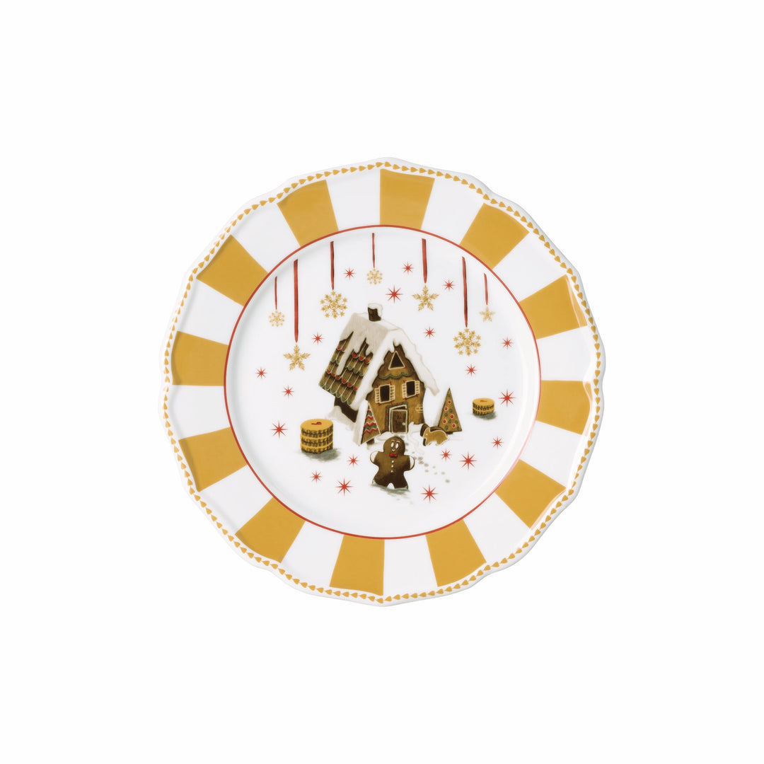 Crăciun dragoste bej, placă plat 22 cm, Hutschenreuther 2025