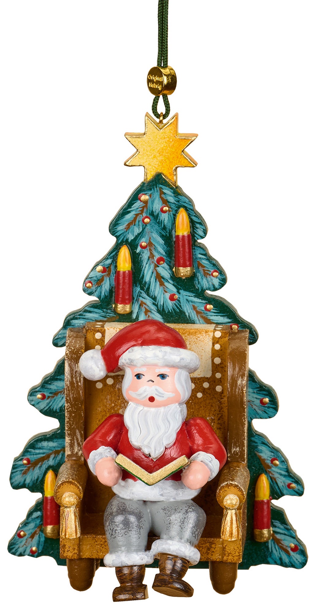 Hubrig Volkskunst 'Baumbehang - Weihnachtsmann Weihnachtsgeschichte 10cm' 2025 HUB - 140h3001