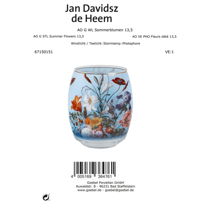 Goebel Jan Davidsz de Heem - Lantern - Summer flowers
