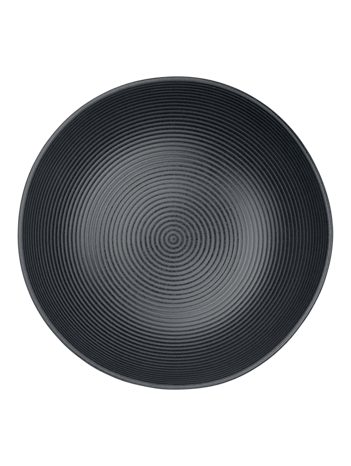 ASA - 54273190 - ASA, Schale schwarz matt, D29,5cm, H9cm, gerillt