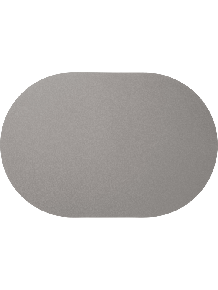 ASA - 07876420 - ASA, Tischset oval, cement, Lederoptik