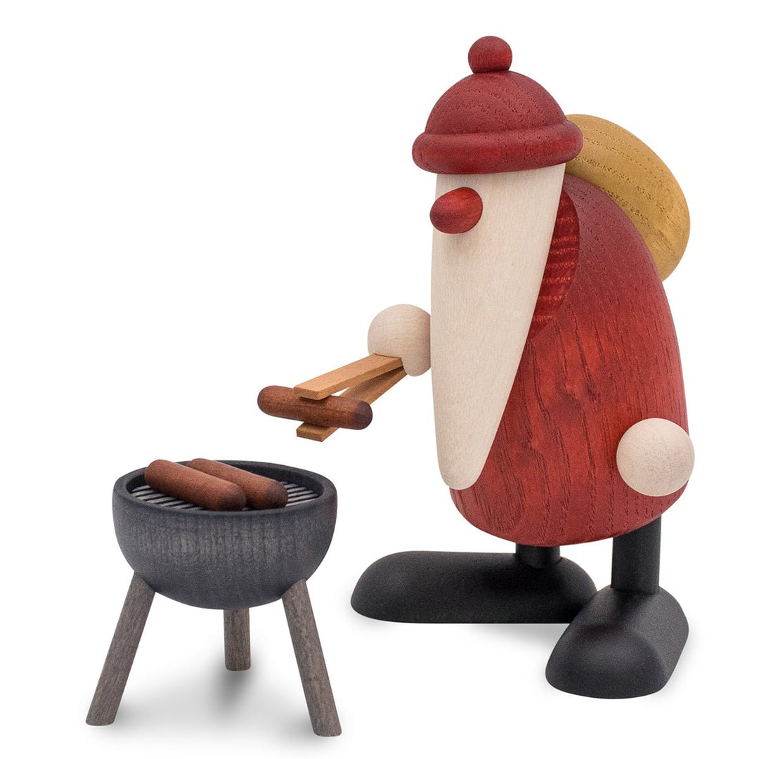 KOE - 6549 - Bjoern Koehler - Weihnachtsmann am Grill - klein 9,5cm - 2023