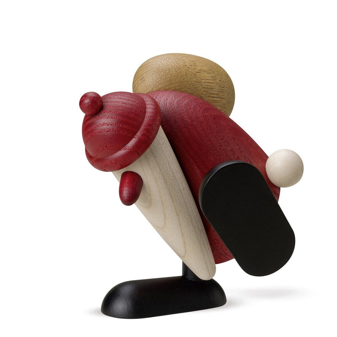 KOE - 690 - Bjoern Koehler - Weihnachtsmann sitzend / tanzend, klein, rot 8,5cm