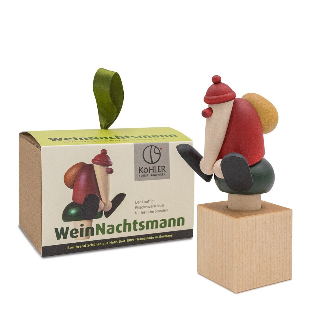 KOE - 6520 - Bjoern Koehler - WeinNachtsmann, Weißwein Flaschenverschluss