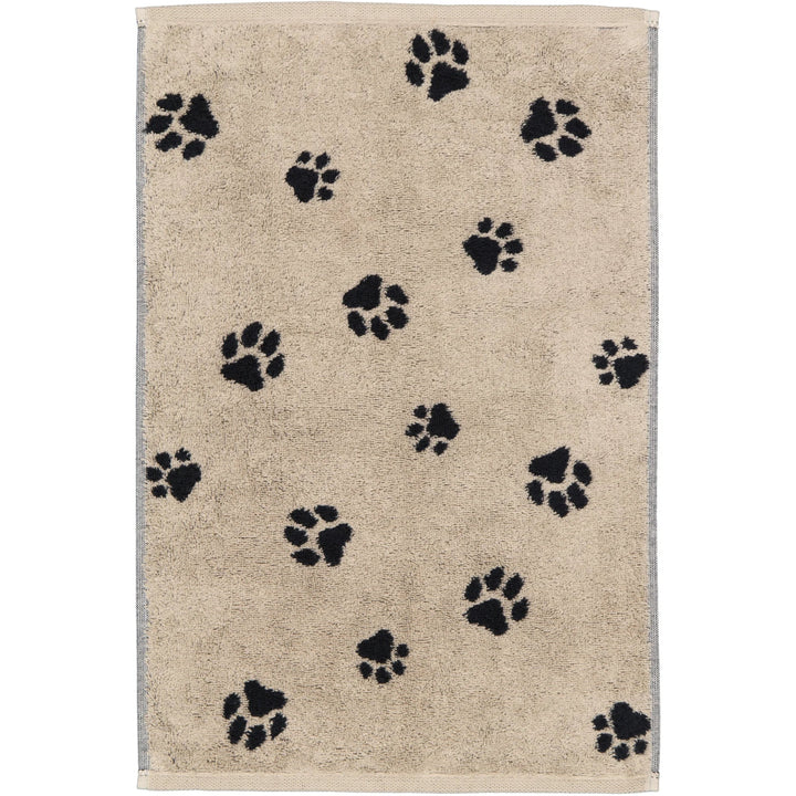CAW-6247-93-s50/100 - Cawö - Handtuch - schwarz/beige, 50/100cm
