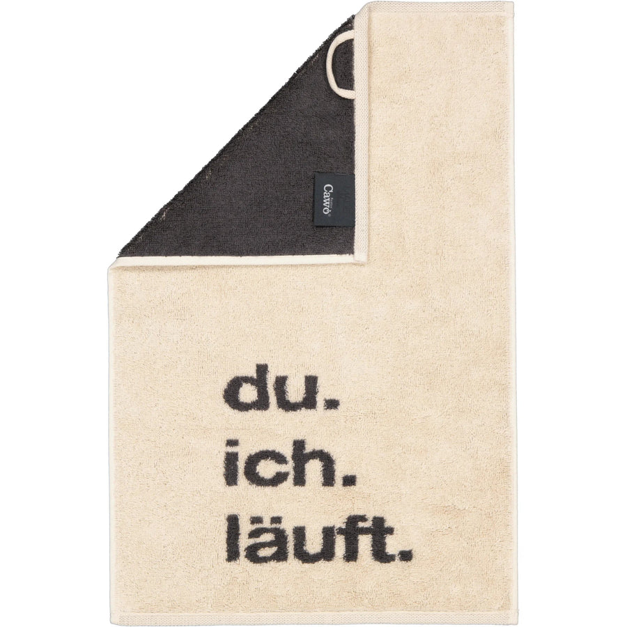CAW-100-13-s30/50 - Cawö - Postcard Towels - du.ich.läuft, 30/50cm
