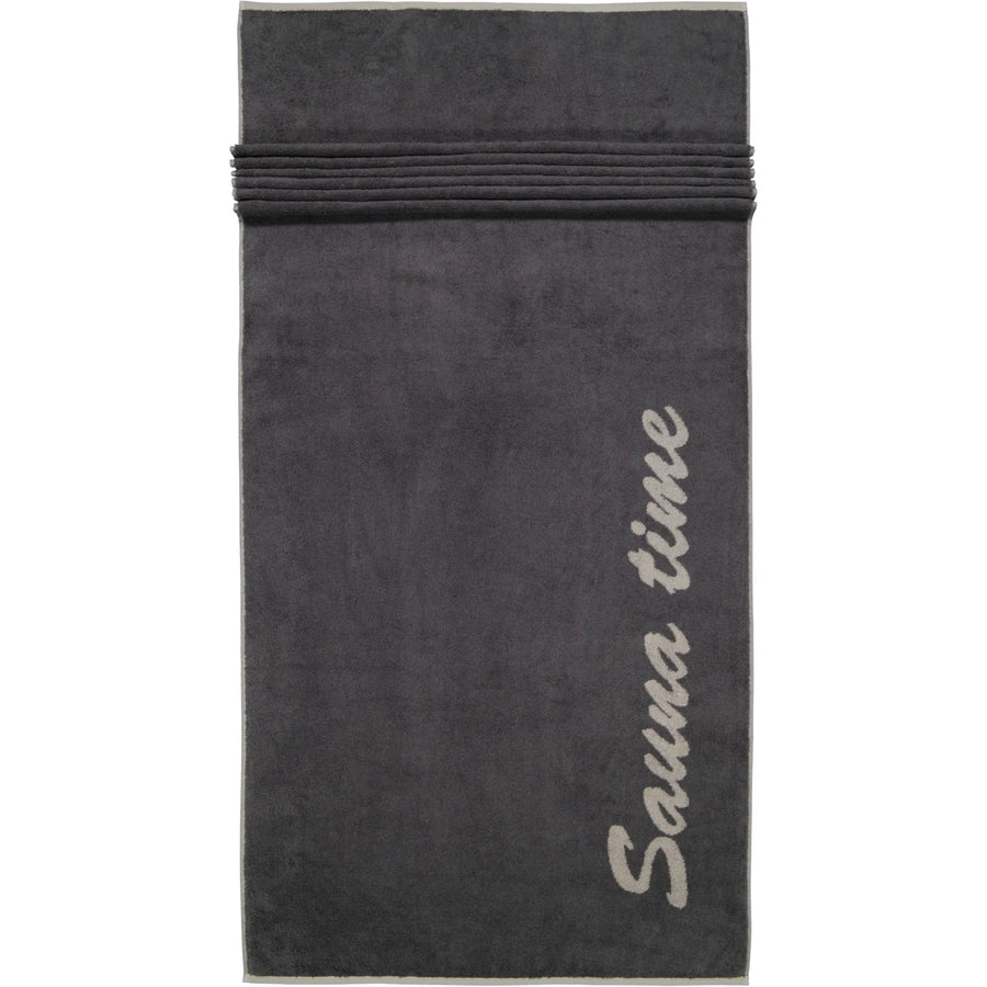CAW-449-77-s80/200 - Cawö - Saunatuch - anthrazit, 80/200cm