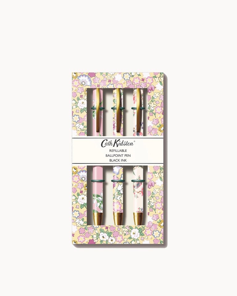 CHI - CKS0017 - chic - mic, Kugelschreiber, 3er Set schwarze Tinte, Cath Kidston