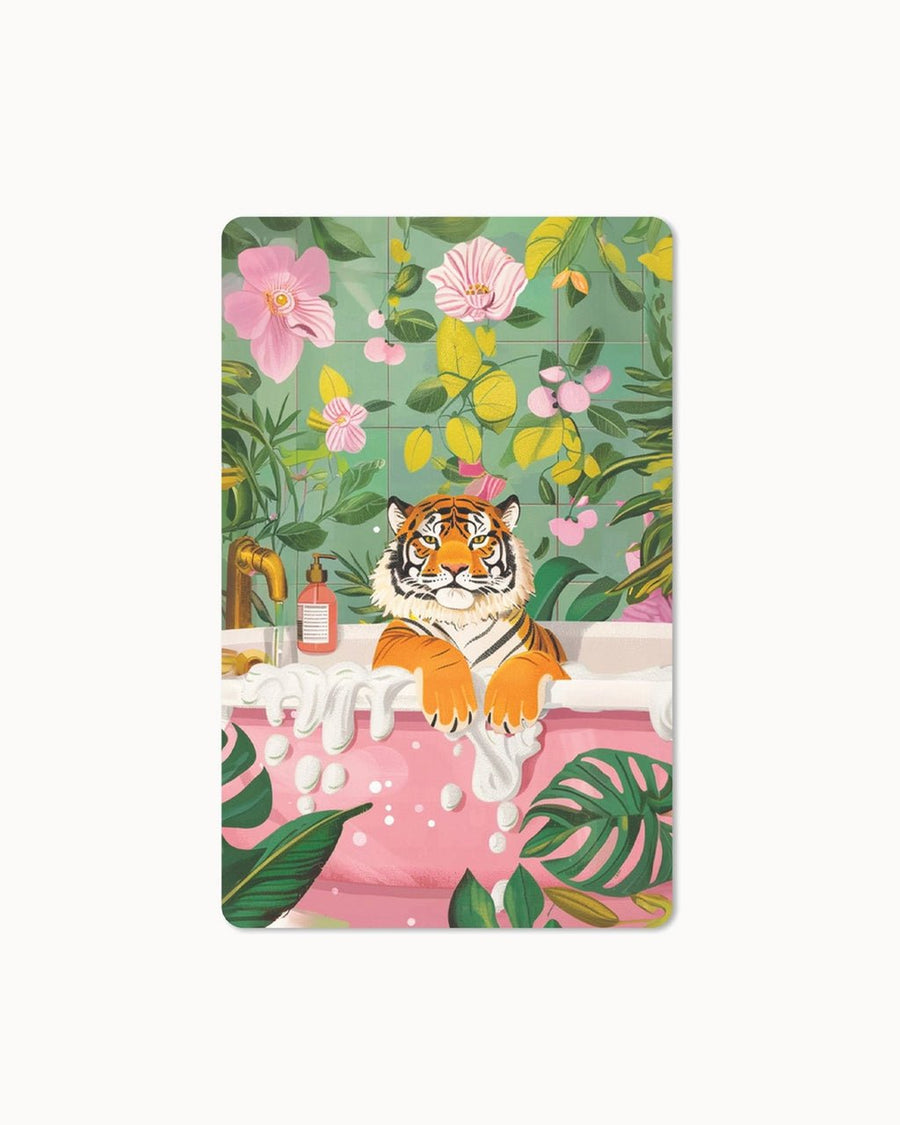 CHI - LC366 - chic.mic - Lunacard Postkarte 'bathing tiger'
