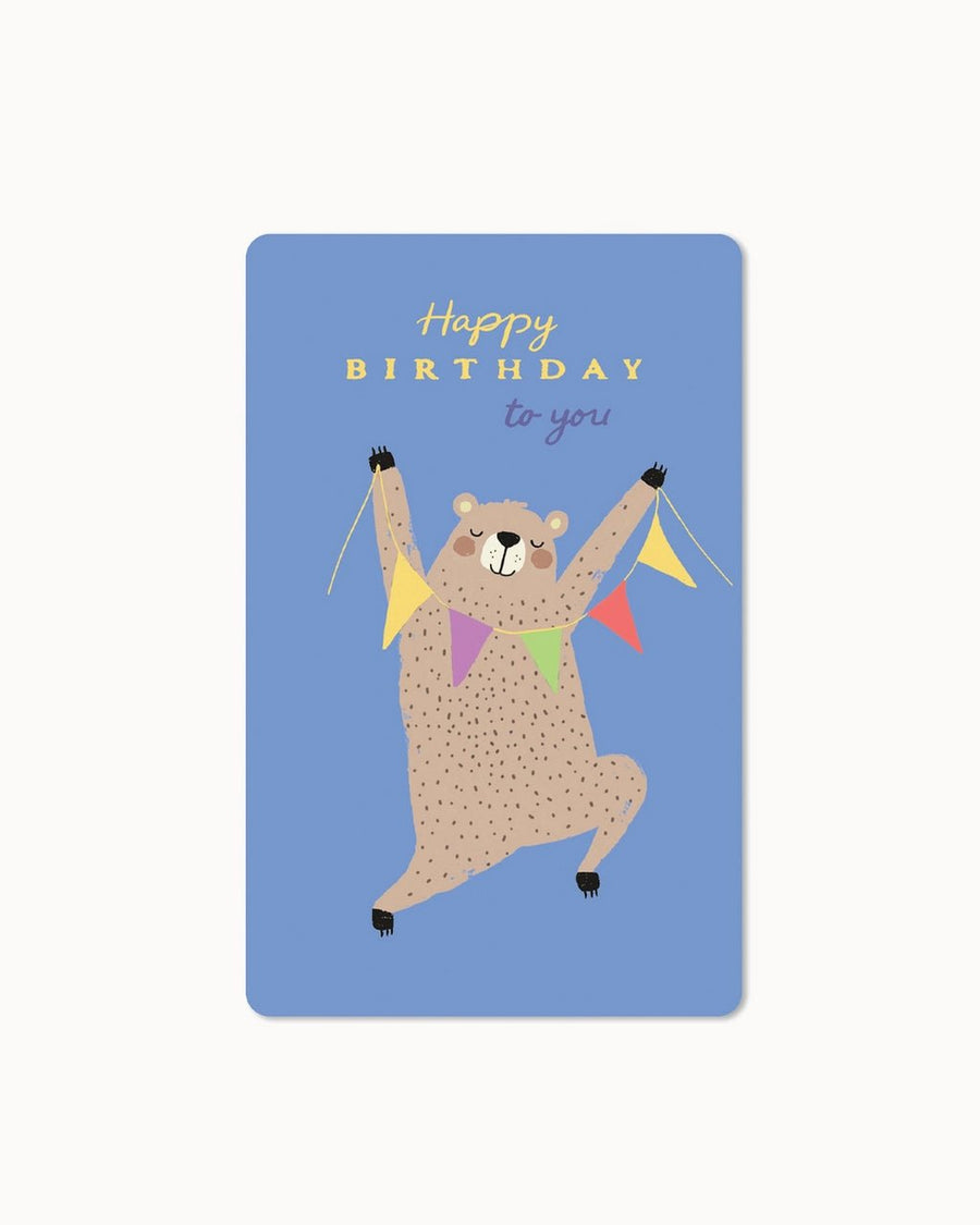 CHI - LC414 - chic.mic - Lunacard Postkarte 'Birthday bear'