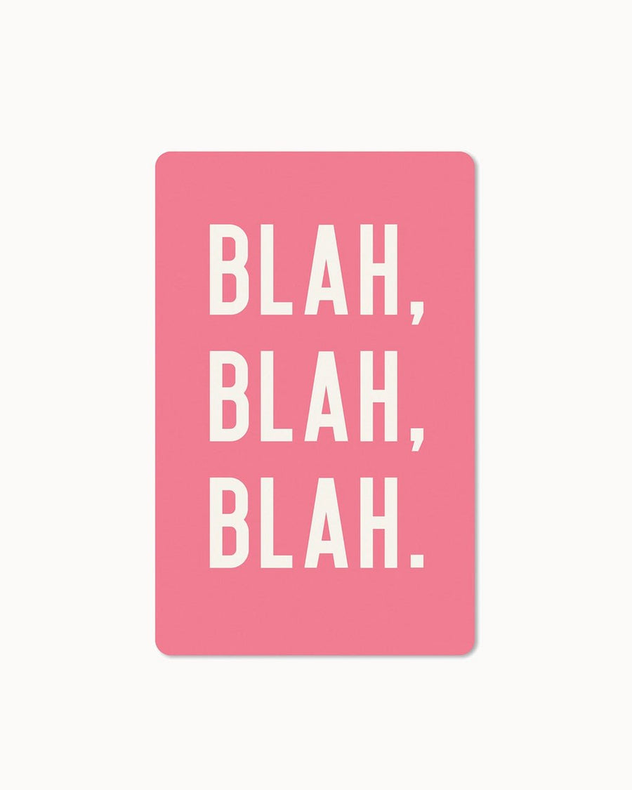 CHI - LC301 - chic.mic - Lunacard Postkarte 'Blah Blah Blah'