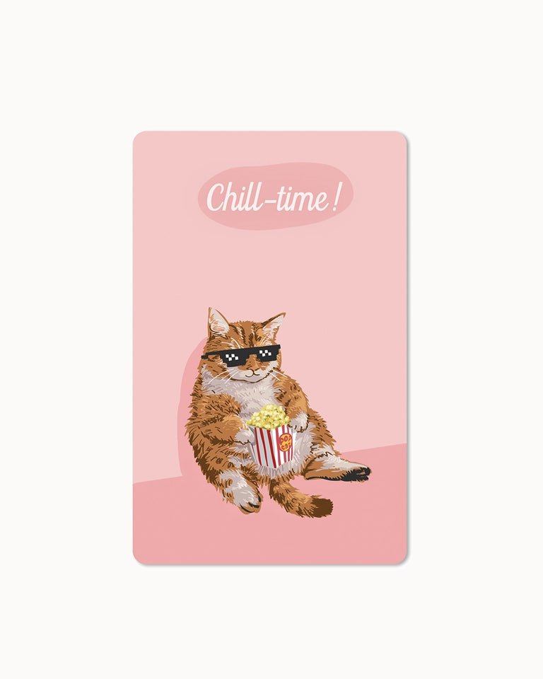 CHI - LC258 - Chic.mic, Lunacard Postkarte, "Chill cat"