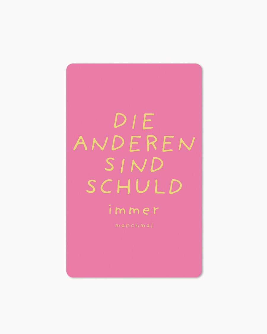 CHI - LC413 - chic.mic - Lunacard Postkarte 'Die Anderen sind schuld'