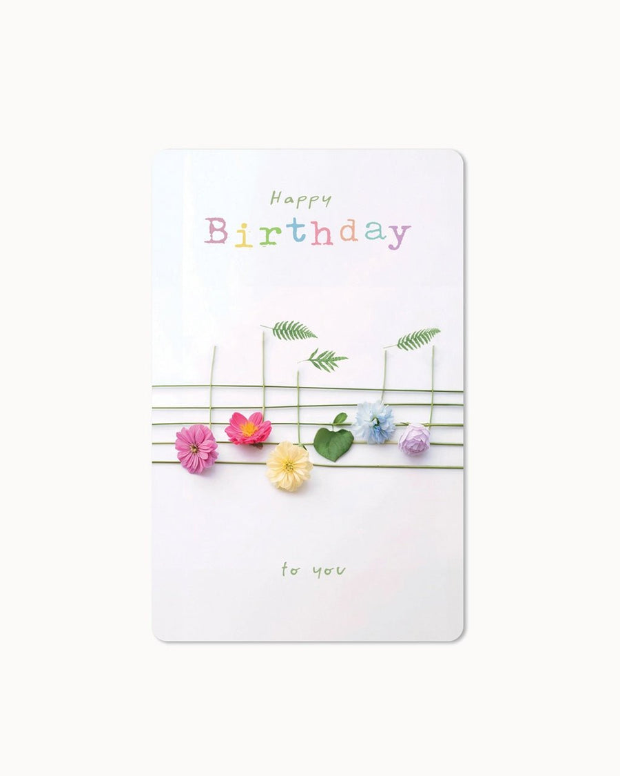 CHI - LC409 - chic.mic - Lunacard Postkarte 'flower notes'