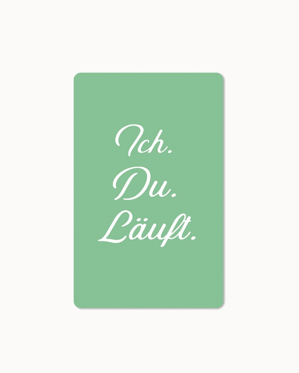 CHI - LC408 - chic.mic - Lunacard Postkarte 'Ich du läuft'