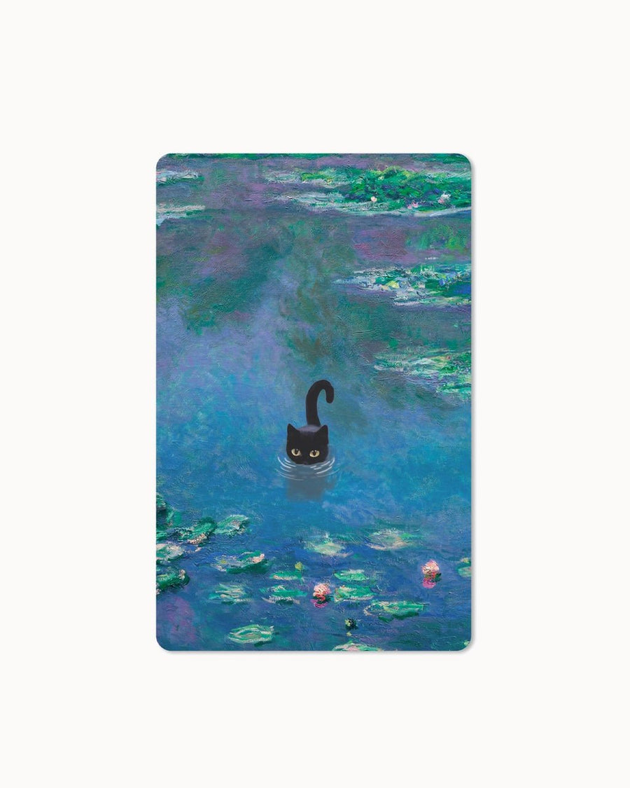 CHI - LC394 - chic.mic - Lunacard Postkarte 'lake cat'