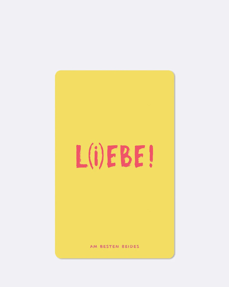CHI - LC407 - chic.mic - Lunacard Postkarte 'Liebe, lebe'