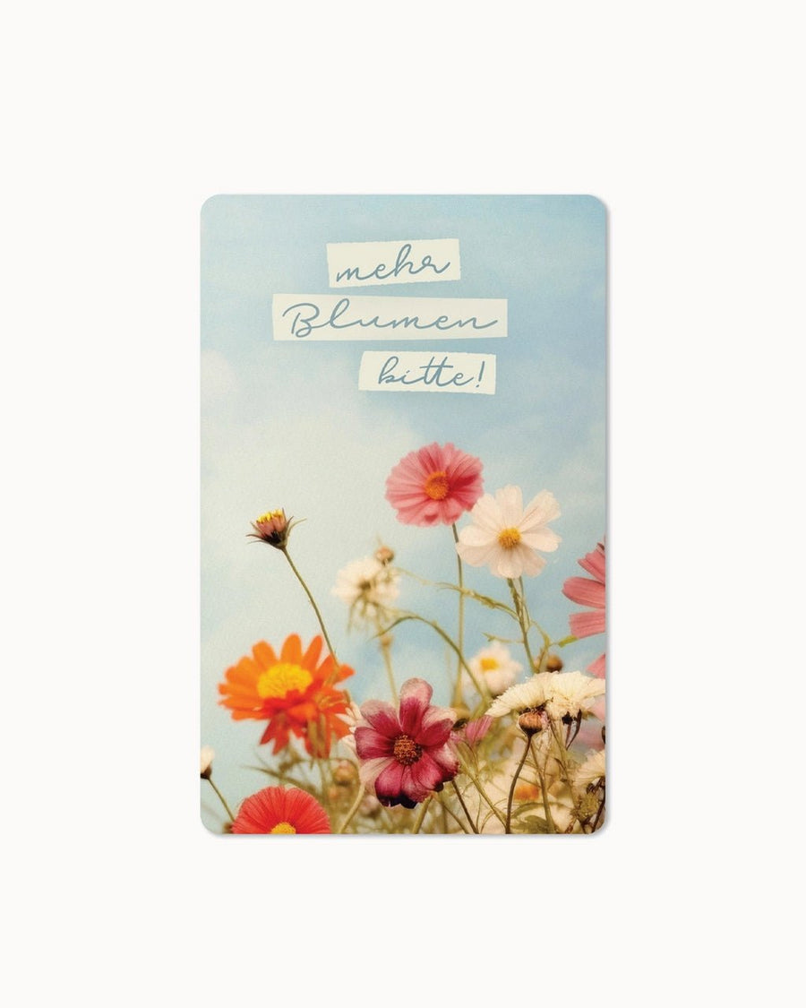 CHI - LC389 - chic.mic - Lunacard Postkarte 'mehr Blumen bitte'