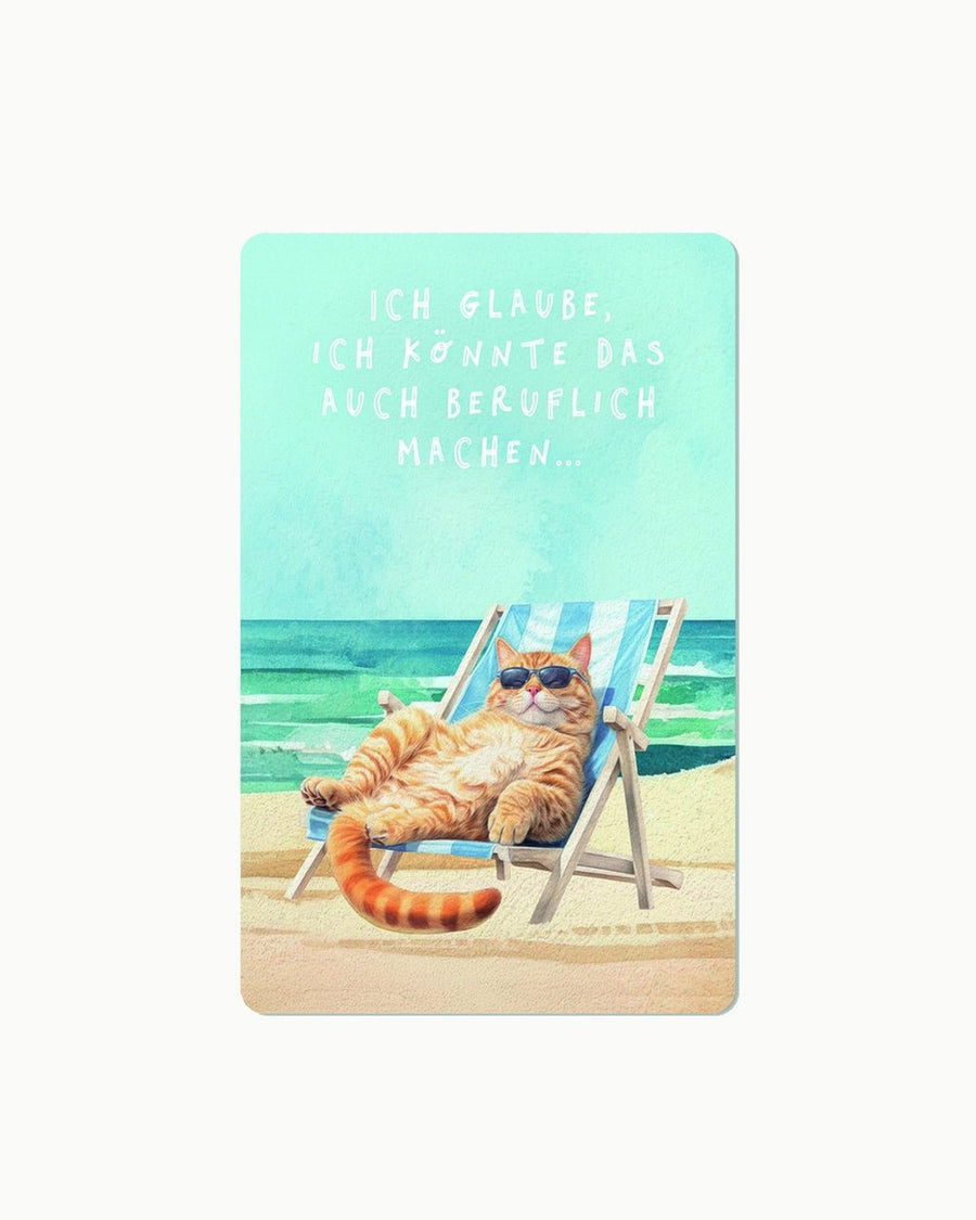 CHI - LC429 - chic.mic - Lunacard Postkarte 'Strandkatze'