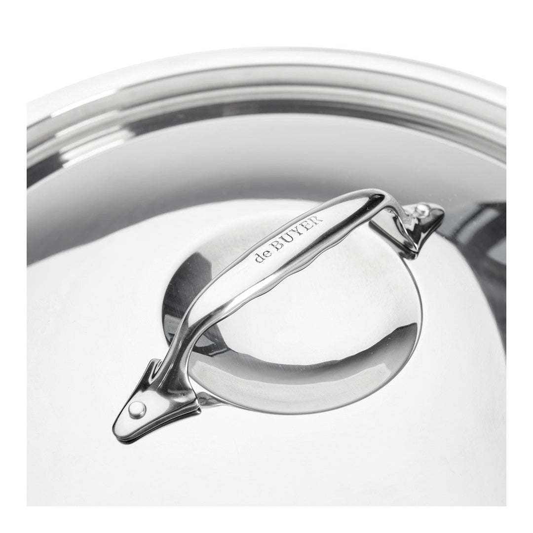 DEB - 3709.24N - de Buyer 'Edelstahl Deckel mit Gussgriff Ø24 cm'