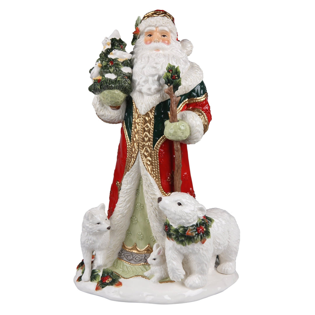 FaF - 1025001 - Fitz & Floyd Christmas Collection Santa im Winterwald - 46cm - 2025