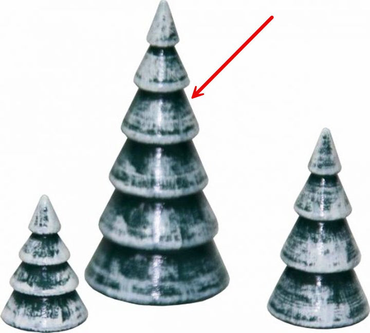 GAH - 34902 - Gahlenz - Snowmen - Group 'Ringelbaum grün - weiß - Höhe 5,5cm'