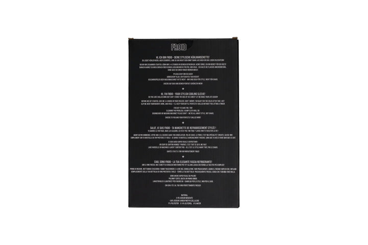 GICO - 1219501012 - Gift Company, Froid, Kühlmanschette, Motiv: Weinflaschen, rosa