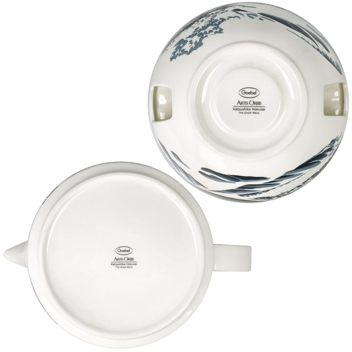 67075201 - Goebel Artis Orbis, Teekanne mit Stövchen, Hokusai - Die Große Welle 2025