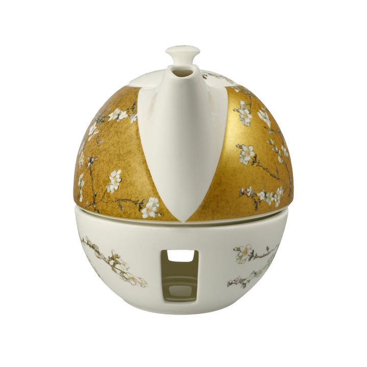 67075211 - Goebel Artis Orbis, Teekanne mit Stövchen, Van Gogh - Mandelbaum 24cm 2025