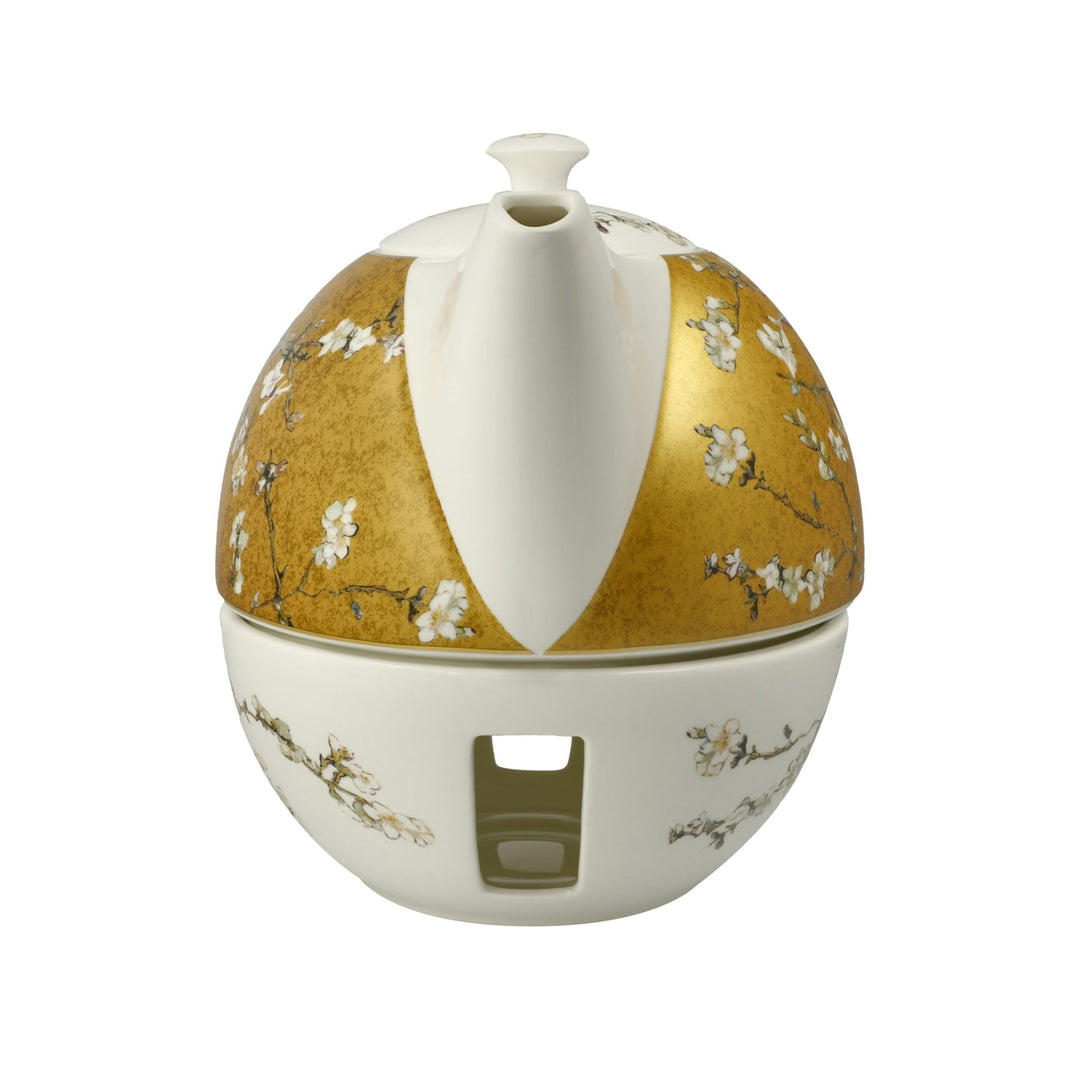67075211 - Goebel Artis Orbis, Teekanne mit Stövchen, Van Gogh - Mandelbaum 24cm 2025