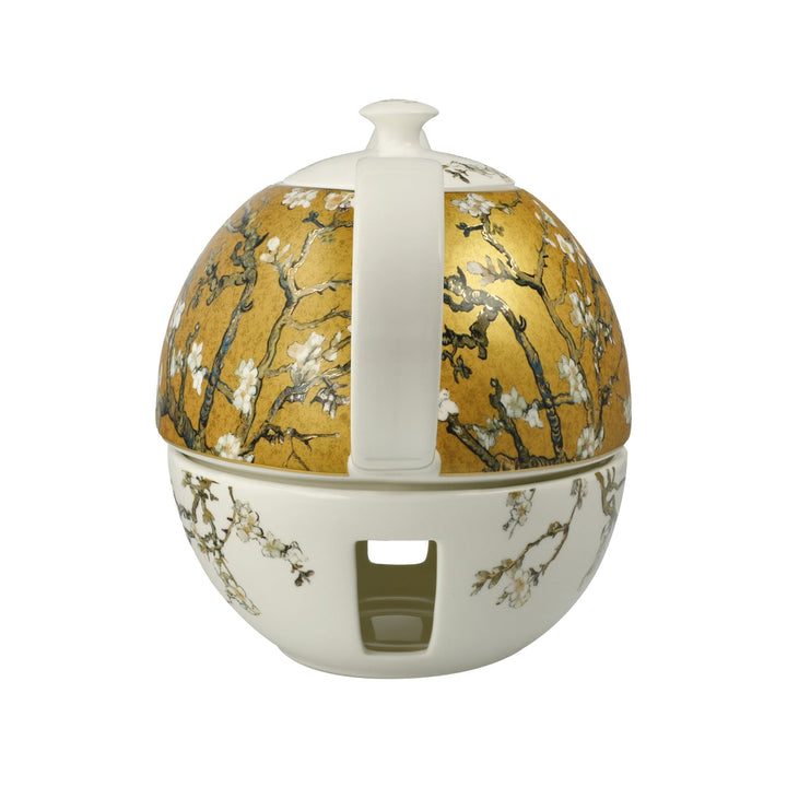 67075211 - Goebel Artis Orbis, Teekanne mit Stövchen, Van Gogh - Mandelbaum 24cm 2025