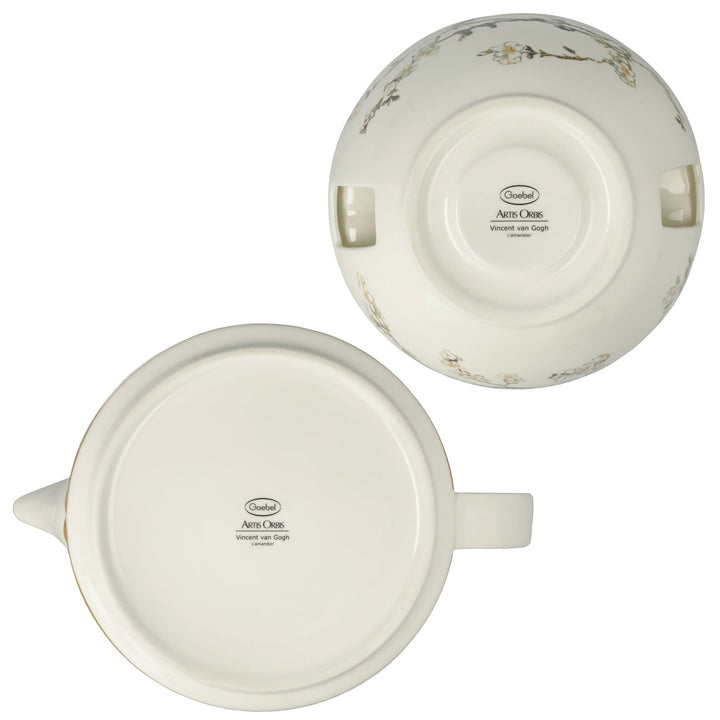 67075211 - Goebel Artis Orbis, Teekanne mit Stövchen, Van Gogh - Mandelbaum 24cm 2025