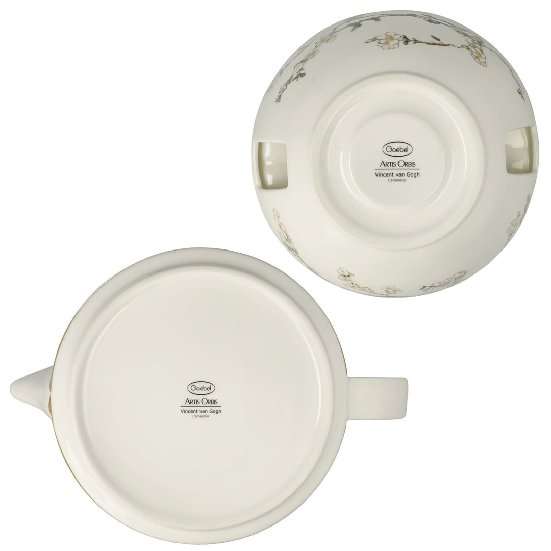 67075211 - Goebel Artis Orbis, Teekanne mit Stövchen, Van Gogh - Mandelbaum 24cm 2025