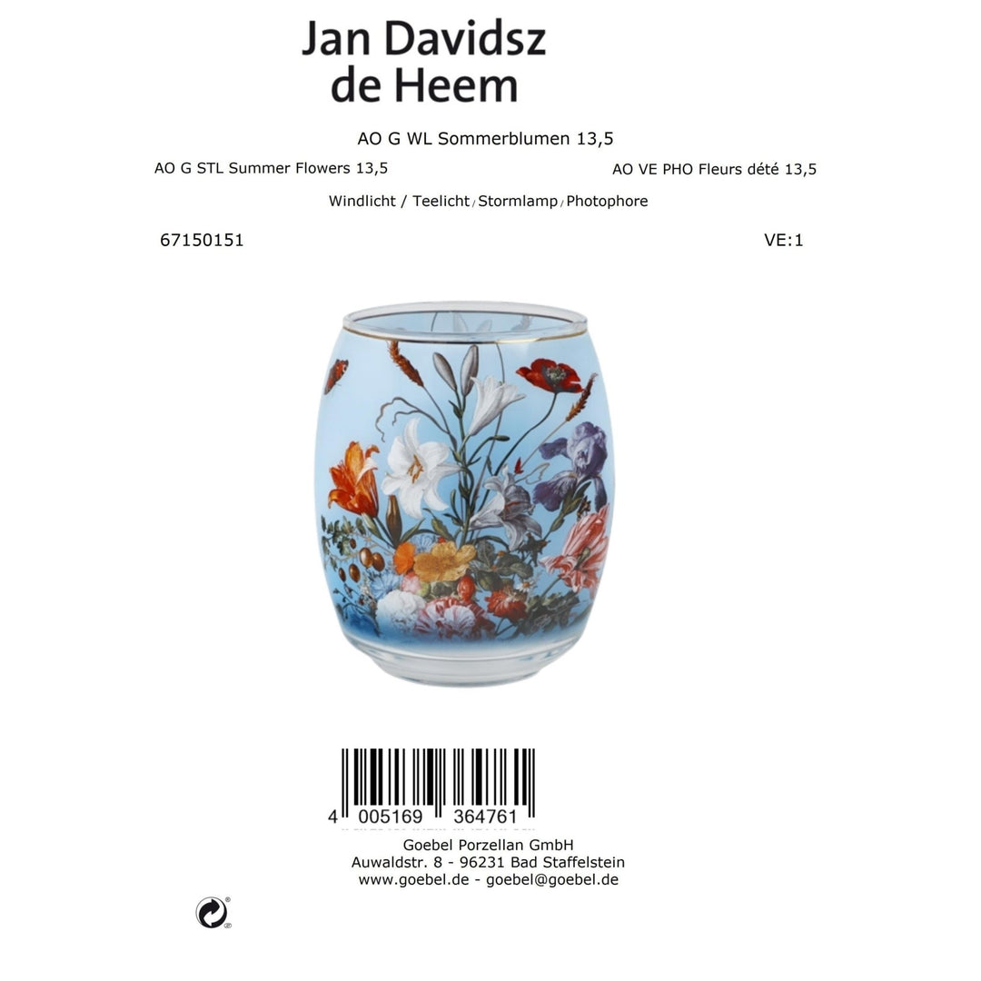 67150151 - Goebel Jan Davidsz de Heem - Windlicht - Sommerblumen