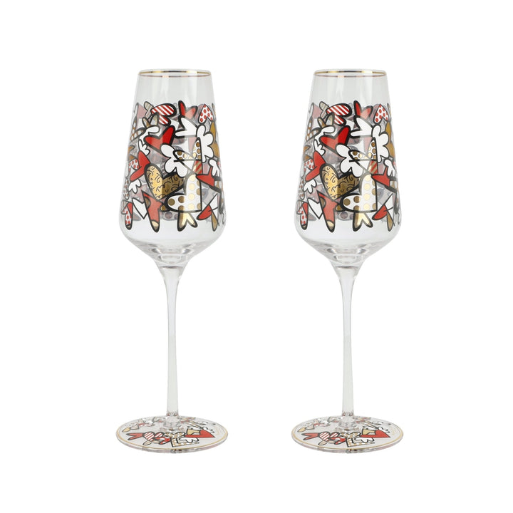 66453371 - Goebel Pop Art, Sektglas, Britto - All We Need Is Love 24cm 2025