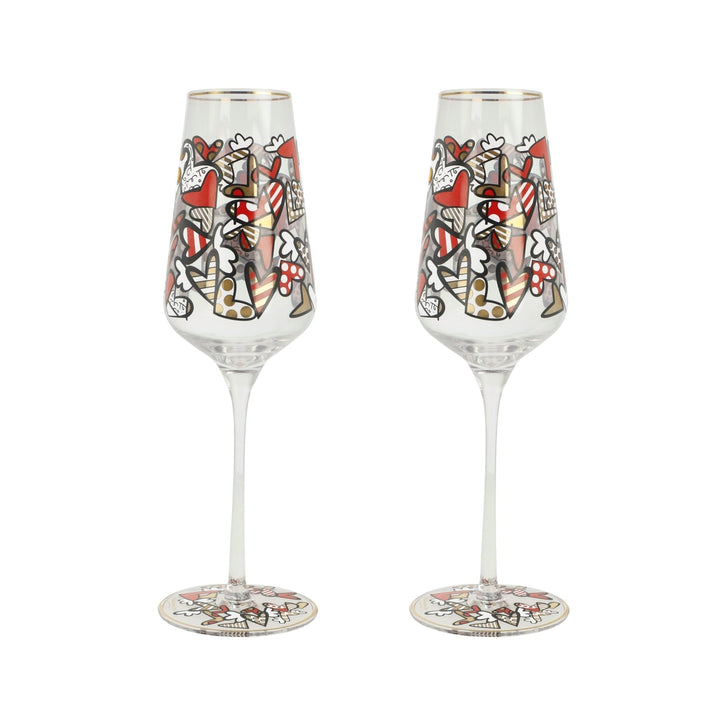 66453371 - Goebel Pop Art, Sektglas, Britto - All We Need Is Love 24cm 2025