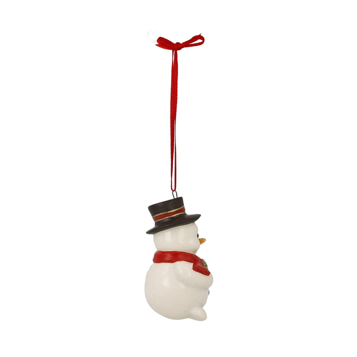 66704711 - Goebel Schneemann, Hänger, Fridolin mit Kleeblatt - 5cm - 2025