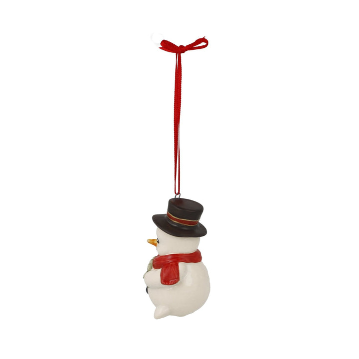 66704711 - Goebel Schneemann, Hänger, Fridolin mit Kleeblatt - 5cm - 2025