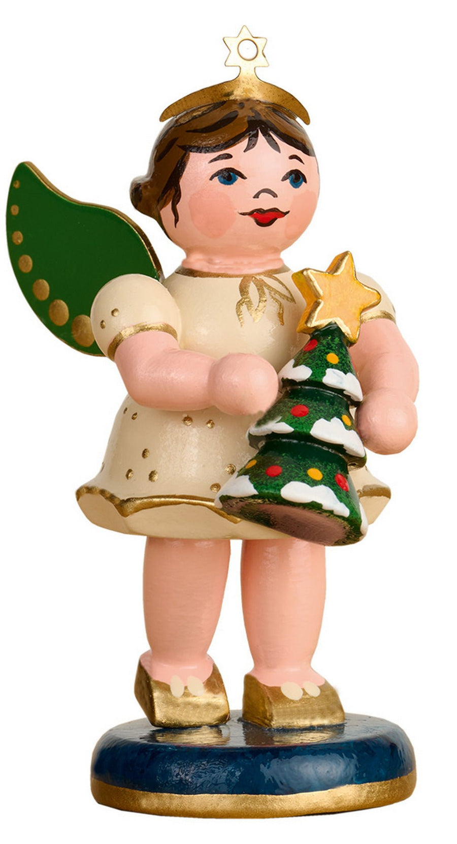 HUB-121h0111 - Hubrig Volkskunst 'Engel mit Tannenbaum - 6cm' 2025