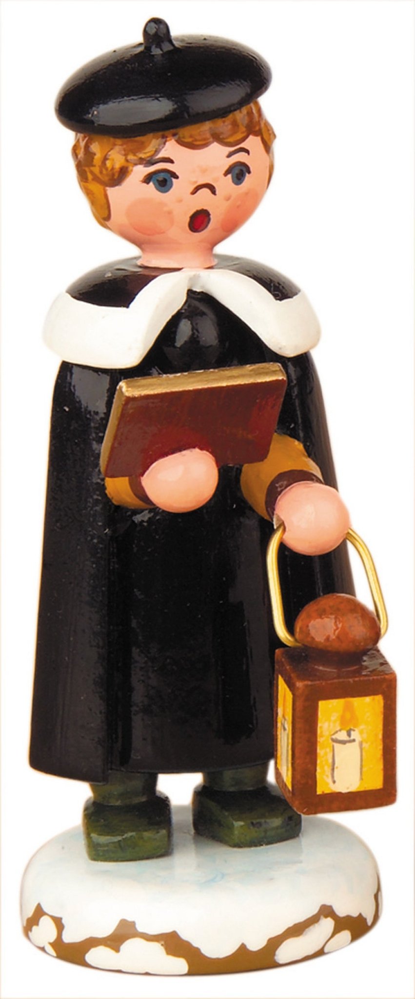 HUB - 122h0004 - Hubrig Volkskunst 'Kurrendejunge mit Laterne 7cm'