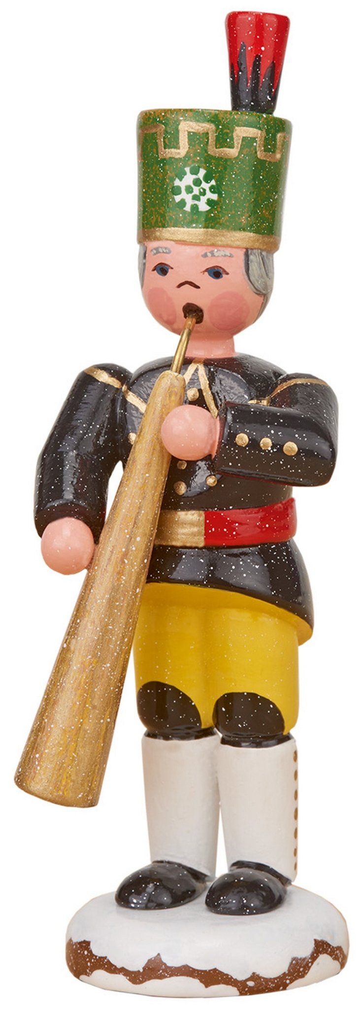 HUB - 110h0046 - Hubrig Volkskunst 'Winterkinder Bergmann - Russisches Horn 9cm'