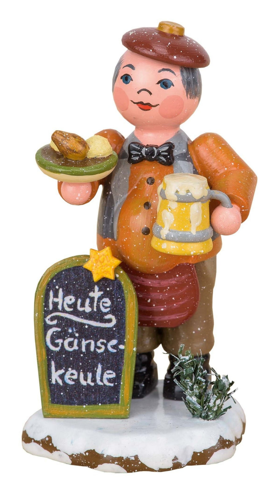 HUB - 110h0038 - Hubrig Volkskunst 'Winterkinder - Gastwirt 8cm'