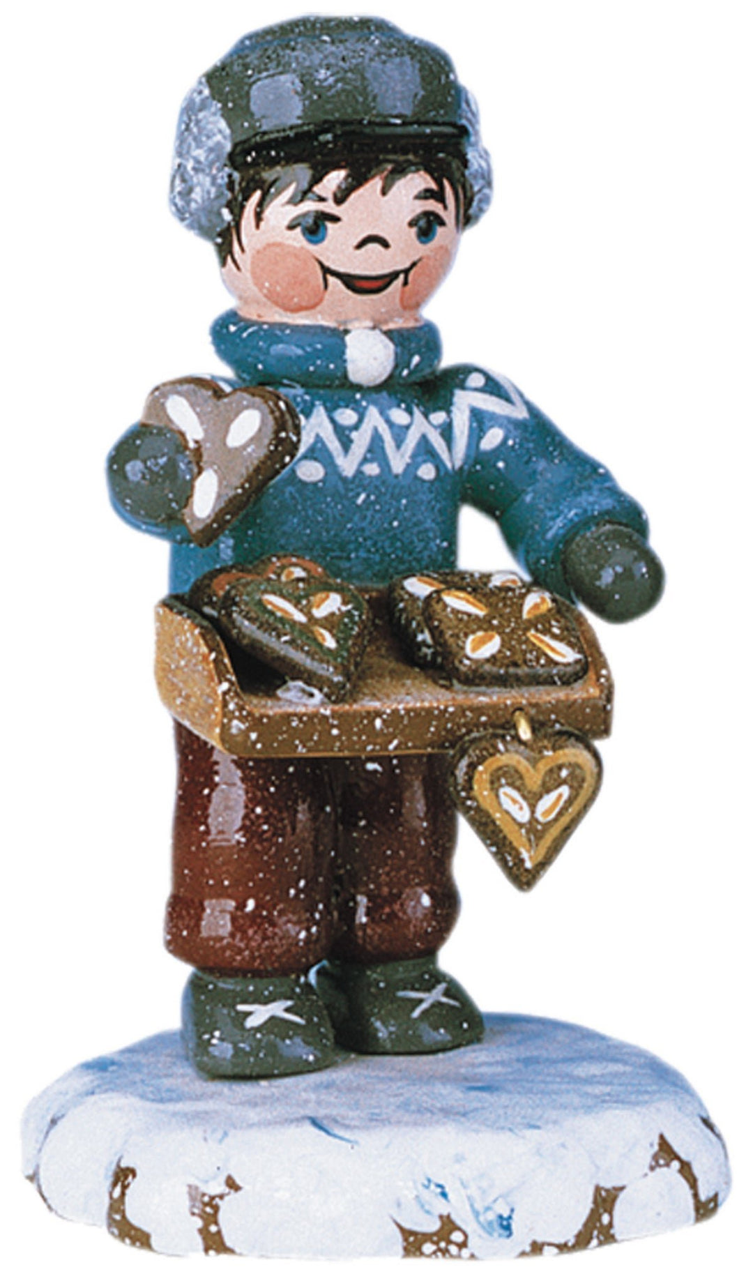 HUB - 110h0006 - Hubrig Volkskunst 'Winterkinder - Leckere Lebkuchen 6,5cm'