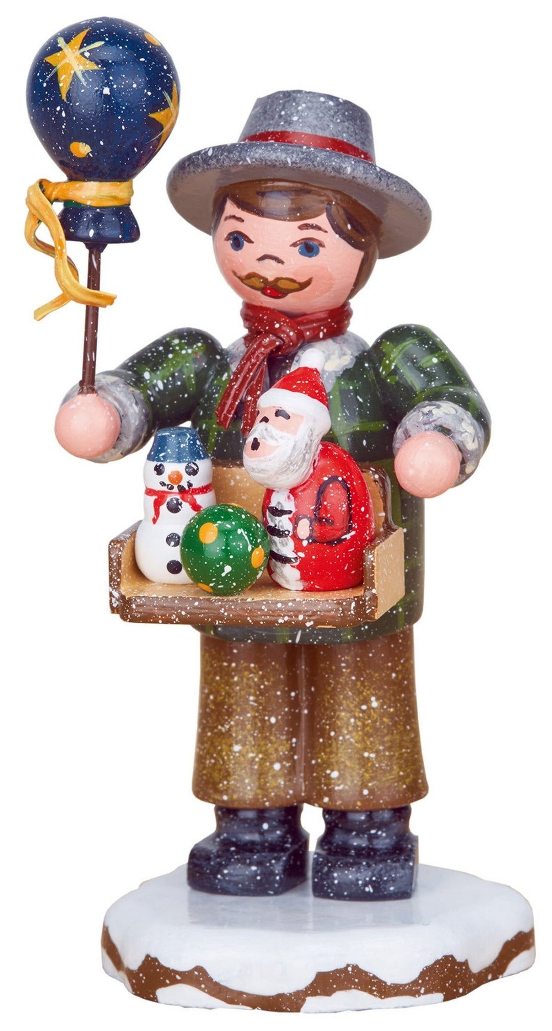 HUB - 110h0042 - Hubrig Volkskunst 'Winterkinder - Spielwarenhändler 8cm'
