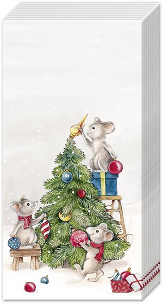 IHR - PT1026045 - IHR, Papiertaschentücher "Mice at Work light grey"