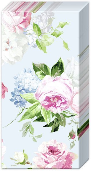 IHR - PT846849 - Ihr, Papiertaschentücher Scarlett light blue, 21x21cm