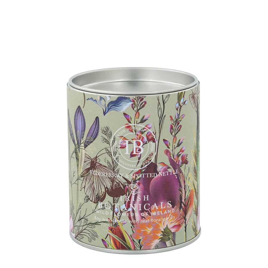 IB - E - IBW - ESN - TIN - Irish Botanicals - Holunder und Brennnessel Duft Kerze - Elderberry and Spotted Nettle Tin Candle
