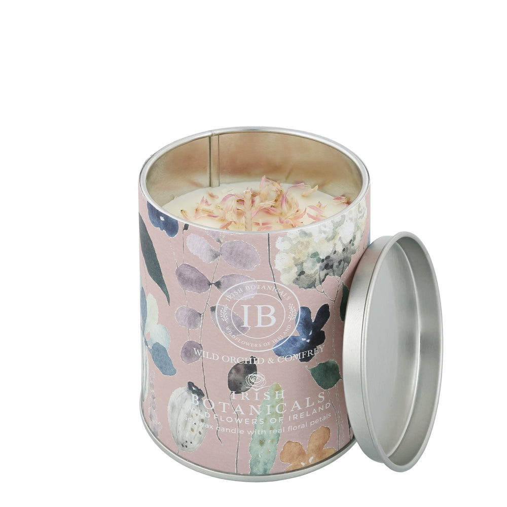 IB - E - IBW - WOC - TIN - Irish Botanicals - Wildorchidee und Beinwell Duft Kerze - Wild Orchid and Comfrey Tin Candle