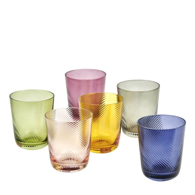 LAM - 10304 - Lambert - Korfu Trinkglas, Wasserglas, zartrosa, H 10 cm D 8,5 cm