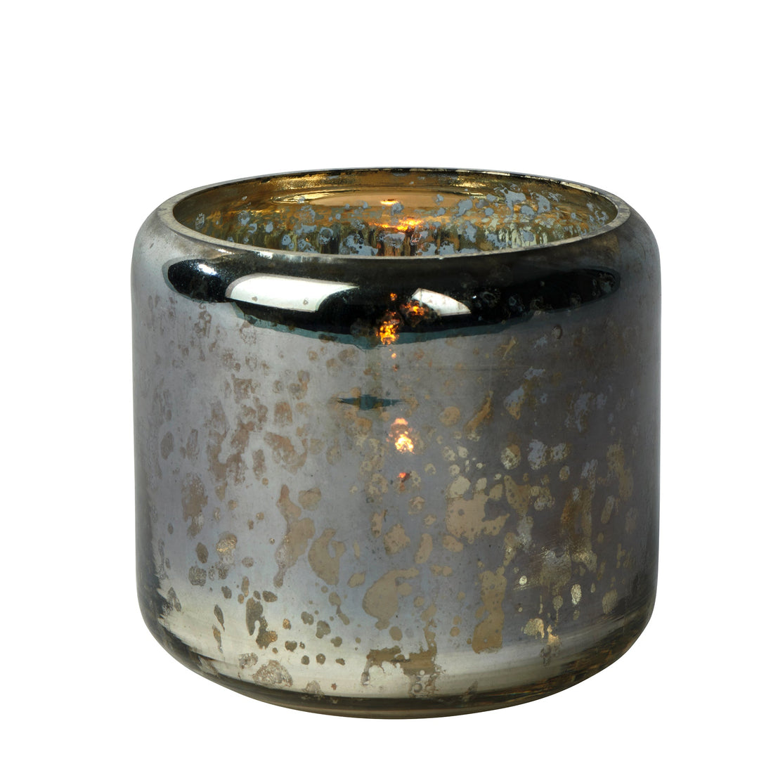 LAM - 18165 - Lambert - Oudare Windlicht groß, Glas, auster, H 9, D 10 cm